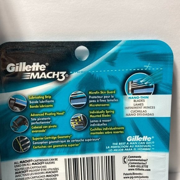 Gillette Mach 3 Men's Razor + Refill Pack - Picture 11 of 13